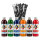 Slush Sirup Partyset 6 Sorten 250ml + 125 Löffelhalme 1:5 AZO frei ohne Glyzerin