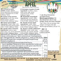 Rainbow Slush Sirup Apfel 1L 1:5 AZO frei ohne Glyzerin...