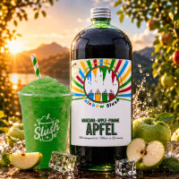 Rainbow Slush Sirup Apfel 1L 1:5 AZO frei ohne Glyzerin Konzentrat