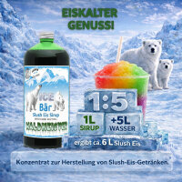 Ice Bär Slush Sirup Waldmeister Geschmack 1L 1:5 AZO & glyzerinfrei