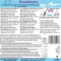 ICE BÄR Sirup Slush Konzentrat AZO FREI Brombeere...