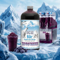 Ice Bär Slush Sirup Brombeer Geschmack 1L 1:5 AZO & glyzerinfrei