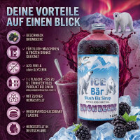Ice Bär Slush Sirup Brombeer Geschmack 1L 1:5 AZO...