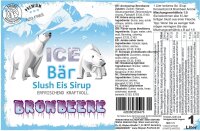 Ice Bär Slush Sirup Brombeere 1L 1:5 AZO frei ohne...
