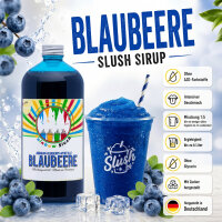 Rainbow Slush Sirup Blaubeer Geschmack 1L 1:5 AZO &...