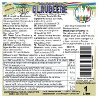Rainbow Slush Sirup Blaubeere 1L 1:5 AZO frei ohne...