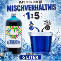 Rainbow Slush Sirup Blaubeere 1L 1:5 AZO frei ohne Glyzerin Konzentrat