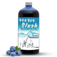 ICE BÄR Sirup Slush Konzentrat AZO FREI Kraftvollblau Blaubeere 1 Liter