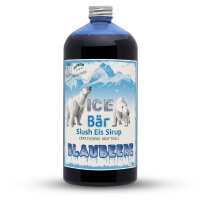 Ice Bär Slush Sirup Kraftvollblau Blaubeer Geschmack 1L 1:5 AZO & glyzerinfrei