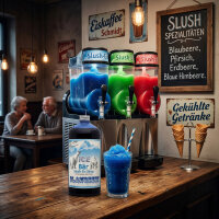 Ice Bär Slush Sirup Kraftvollblau Blaubeer Geschmack 1L 1:5 AZO & glyzerinfrei