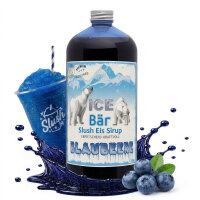 Ice Bär Slush Sirup Kraftvollblau Blaubeere...