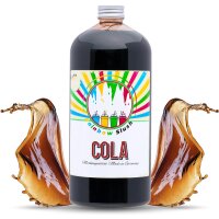 Rainbow Slush Sirup AZO FREI | Geschmack Cola |1 Liter Konzentrat für Slushy Maker Eis Slushmaschinen Eismaschinen Getränke 1:5