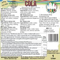 Rainbow Slush Sirup AZO FREI | Geschmack Cola |1 Liter...