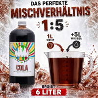 Rainbow Slush Sirup Cola 1L 1:5 AZO frei ohne Glyzerin Konzentrat