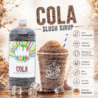 Rainbow Slush Sirup Cola Geschmack 1L 1:5 AZO &...