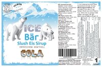 Ice Bär Slush Sirup Cola Geschmack 1L 1:5 AZO & glyzerinfrei