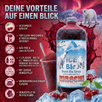 Ice Bär Slush Sirup Kirsch Geschmack 1L 1:5 AZO...