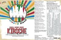 Rainbow Slush Sirup Kirsche 1L 1:5 AZO frei ohne Glyzerin Konzentrat