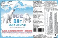 Ice Bär Slush Sirup Wassermelone 1L 1:5 AZO frei...