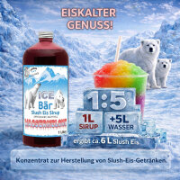 Ice Bär Slush Sirup Wassermelonen Geschmack 1L 1:5 AZO & glyzerinfrei