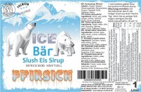 Ice Bär Slush Sirup Pfirsich 1L 1:5 AZO frei ohne...