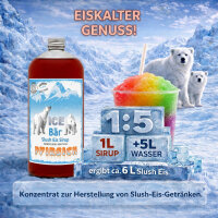 Ice Bär Slush Sirup Pfirsich Geschmack 1L 1:5 AZO & glyzerinfrei