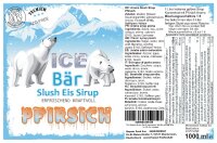 Ice Bär Slush Sirup Pfirsich Geschmack 1L 1:5 AZO & glyzerinfrei