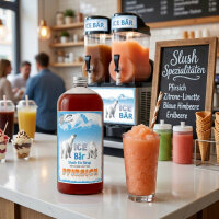 Ice Bär Slush Sirup Pfirsich Geschmack 1L 1:5 AZO & glyzerinfrei