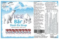 Ice Bär Slush Sirup Erdbeer Geschmack 1L 1:5 AZO & glyzerinfrei