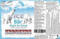 Ice Bär Slush Sirup Erdbeere 1L 1:5 AZO frei ohne...