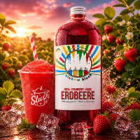 Rainbow Slush Sirup Erdbeer Geschmack 1L 1:5 AZO & glyzerinfrei