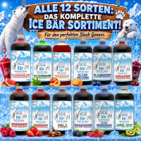Ice Bär Slush Sirup Himbeer Geschmack 1L 1:5 AZO & glyzerinfrei