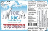 Ice Bär Slush Sirup Himbeere 1L 1:5 AZO frei ohne...