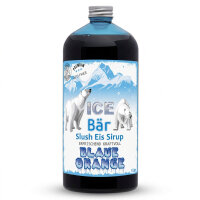 Ice Bär Slush Sirup Ozeanblau Blaue Orange Geschmack 1L 1:5 AZO & glyzerinfrei