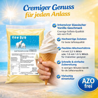 Softeis Pulver Vanille 1 kg IceBär für...