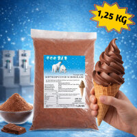 Softeis Pulver Schokolade 1,25 kg IceBär für Softeismaschine 1:5 Mischung
