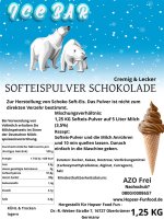 Softeis Pulver Schokolade 1,25 Kg Ice Bar Cremig und...