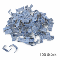U-Clips 33 x 8 mm blau Papier mit Metallbügel, 100 Stück