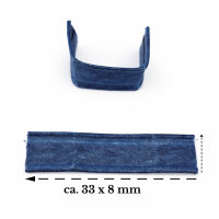 U-Clips 33 x 8 mm blau Papier mit Metallbügel, 100 Stück