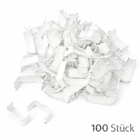 U-Clips 33 x 8 mm weiß Papier mit Metallbügel,...