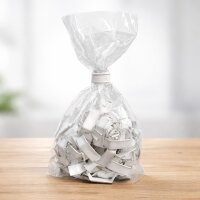 U-Clips 33 x 8 mm weiß Papier mit Metallbügel, 100 Stück