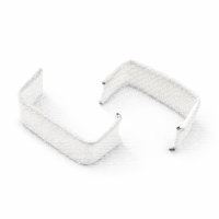 U-Clips 33 x 8 mm weiß Papier mit Metallbügel, 100 Stück