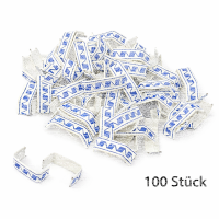 U-Clips 33 x 8 mm blau-weiß Papier mit...