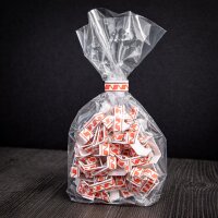 U-Clips 33 x 8 mm Rot-weiß Papier mit Metallbügel, 100 Stück