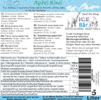 Ice Bär Slush Sirup Apfel Kiwi 5L 1:5 AZO frei ohne...