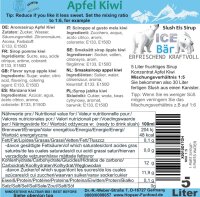 Ice Bär Slush Sirup Apfel Kiwi 5L 1:5 AZO frei ohne Glyzerin Konzentrat