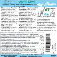 ICE BÄR Slush Sirup Konzentrat AZO FREI Apfel Kiwi 5...