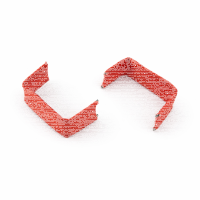 U-Clips 33 x 8 mm Rot Papier mit Metallbügel, 100 Stück