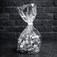 U-Clips 33 x 8 mm Silber Papier mit Metallbügel, 100 Stück