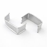 U-Clips 33 x 8 mm Silber Papier mit Metallbügel, 100 Stück